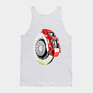 Brake Disc Cartoon Tank Top